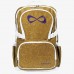 Nfinity Gold Sparkle Purple Logo Backpack