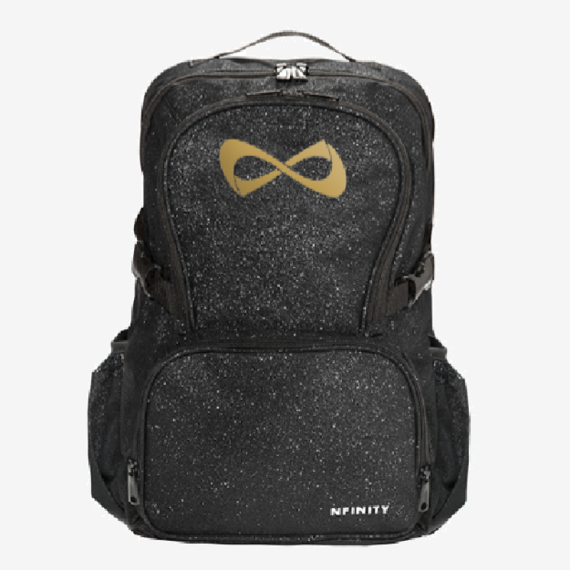Nfinity Black Sparkle Backpack (Logo Options)